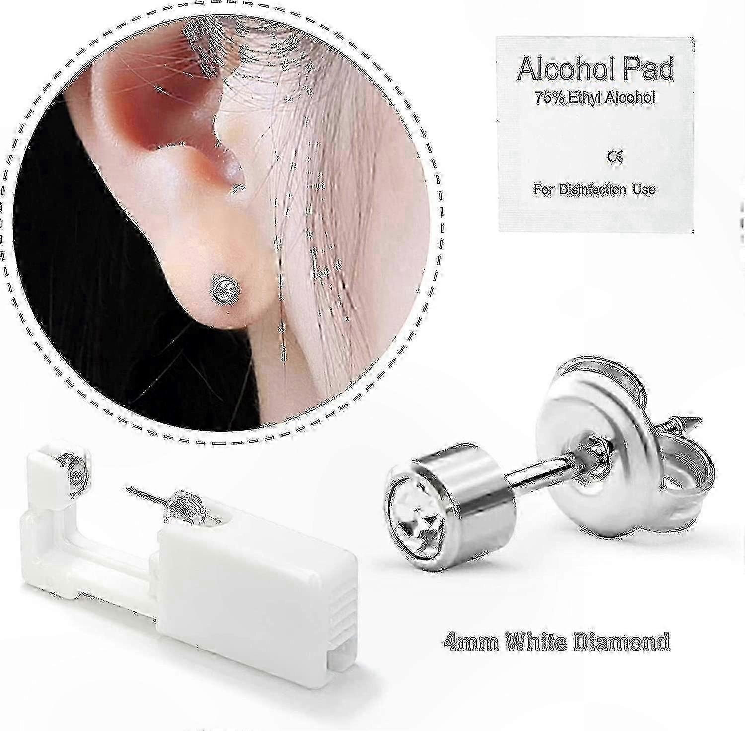 8-Pack Disposable Ear Piercing Kit with Studs for All Gs