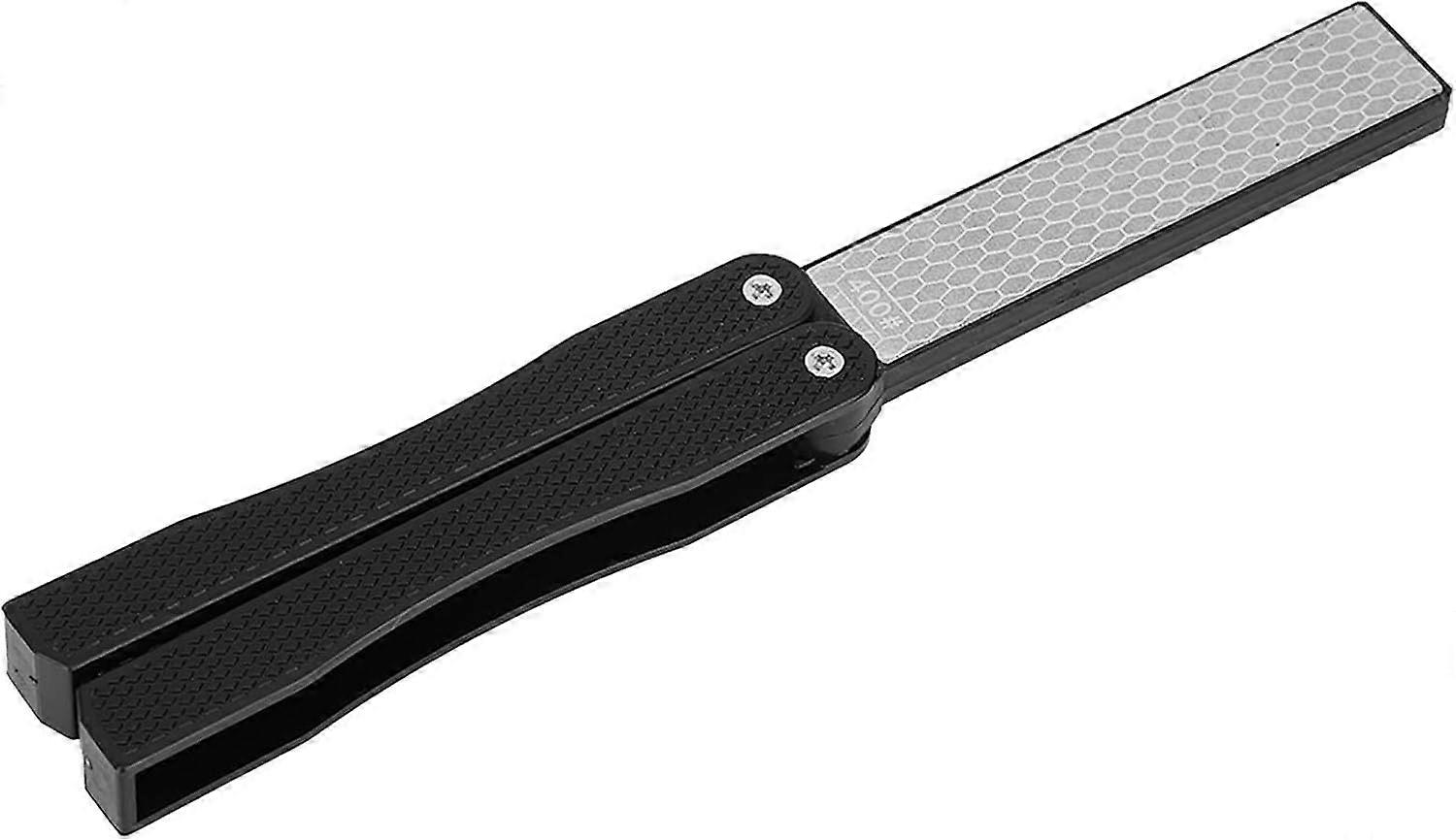 Knife Sharpener, Double-Sided Diamond Sharpener, Anti-Slip, Fast Sharp