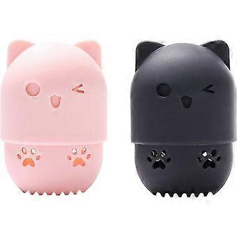 Makeup Sponge Carrying Case Cat Shape Sponge Holder Travel Blender Holder Makeup Sponge Holder GIX