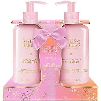 Hand and Body Care Set ( jojoba, vanilla & almond oil ) - gift set 300ml