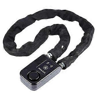 Bluetooth Smart Chain Lock Bike/Motorcycle/Gate/Door Keyless Lock with Anti Theft Alarm 110dB Phone APP Control Black