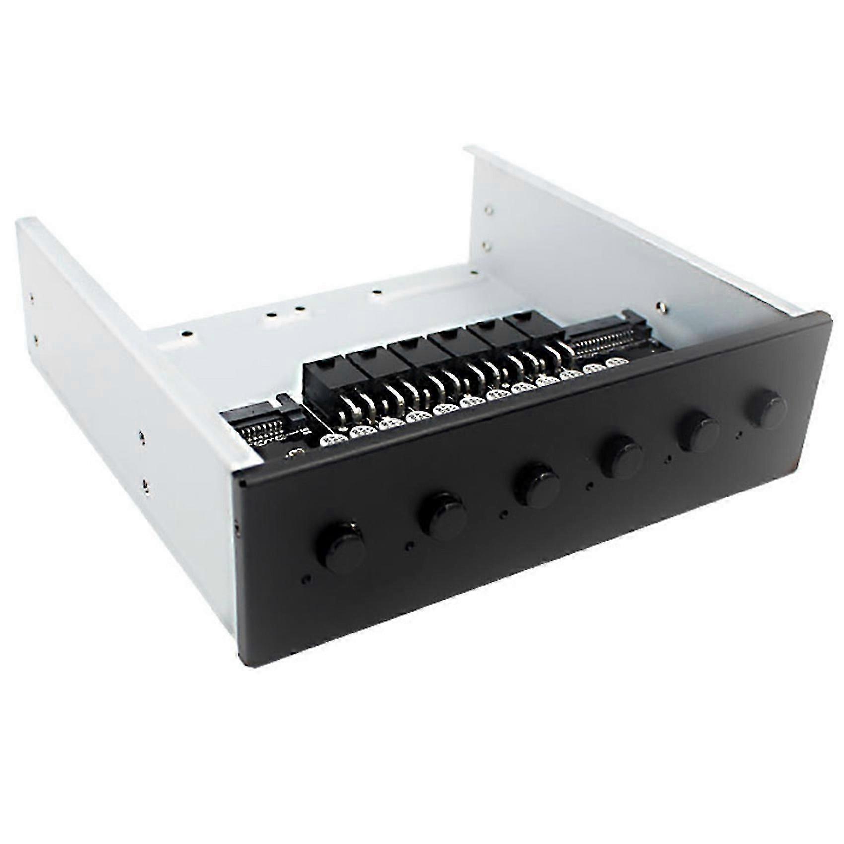 6 Way Hard Disk Selector Controller Hard Drive Power Switch Module for Desktop Computer Support 2.5/3.5 Inch SATA HDD JN