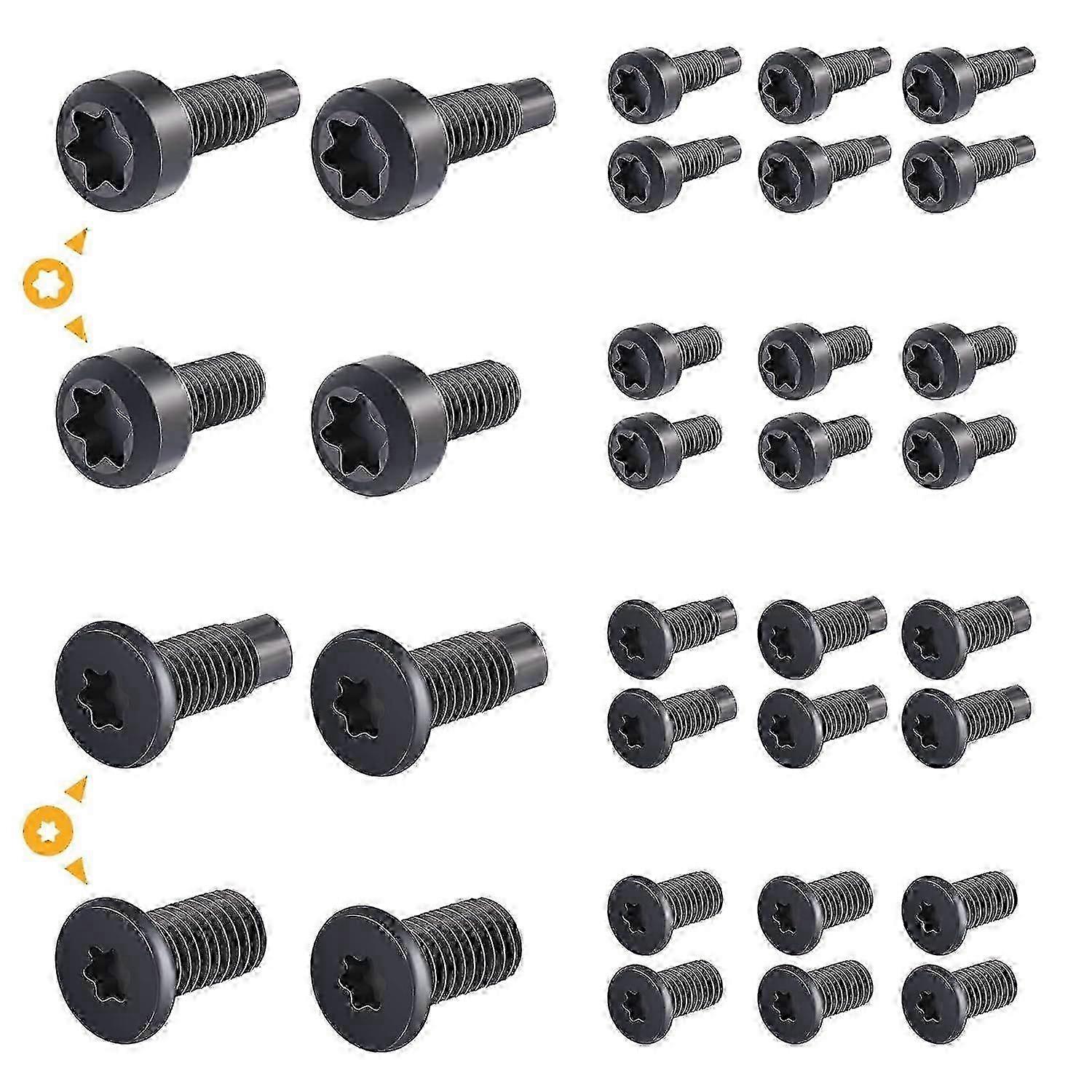 Ring bell Screws Replacement Black 32 Pieces