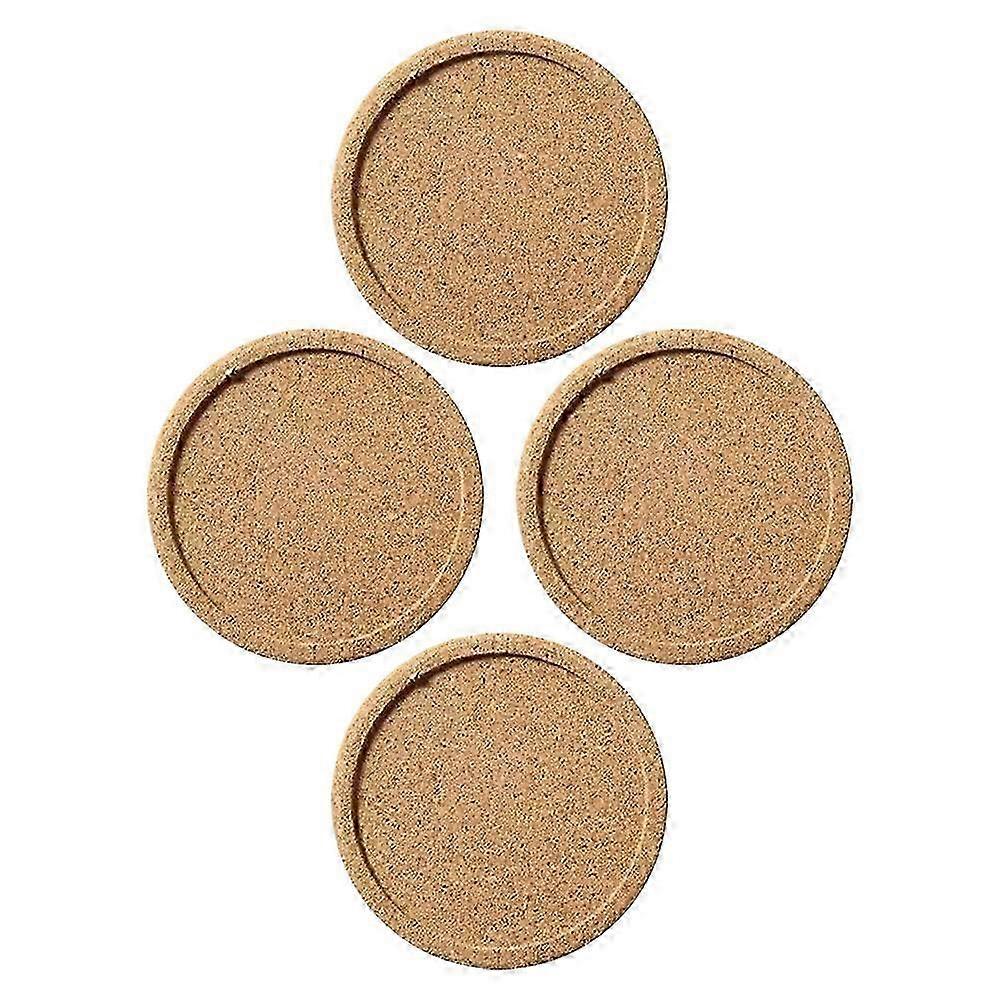 Round Cork Coasters Heat-Resistant Absorbent