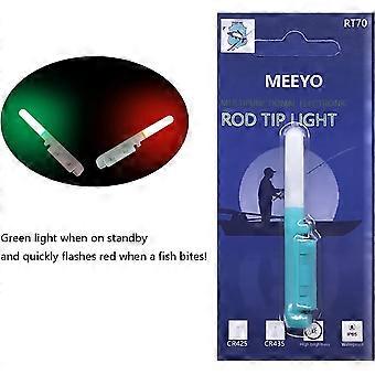 Fishing Glow Sticks LED Night Fishing Strike Alert Glow Stick Bite Alarm, Battery Included (Cyan)