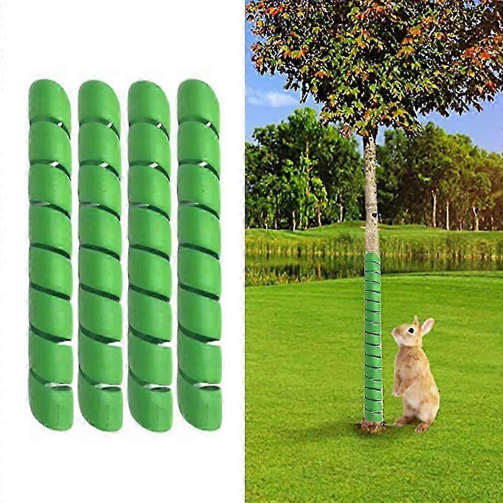 4Pcs Plastic Tree Guard Trunk Wrap for Saplings Squirrel Rabbit Rodents