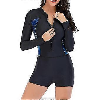 Wetsuit Women's One Piece Zip Front UV Protection Quick Drying for Swimming Surfing Diving