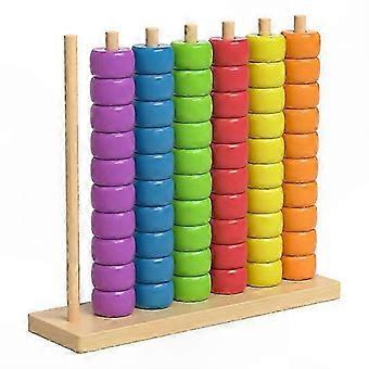 Fast and Competitive Brain Teaser: Color Match Ring Stacking Puzzle for 2 Players, Complete Set-D9