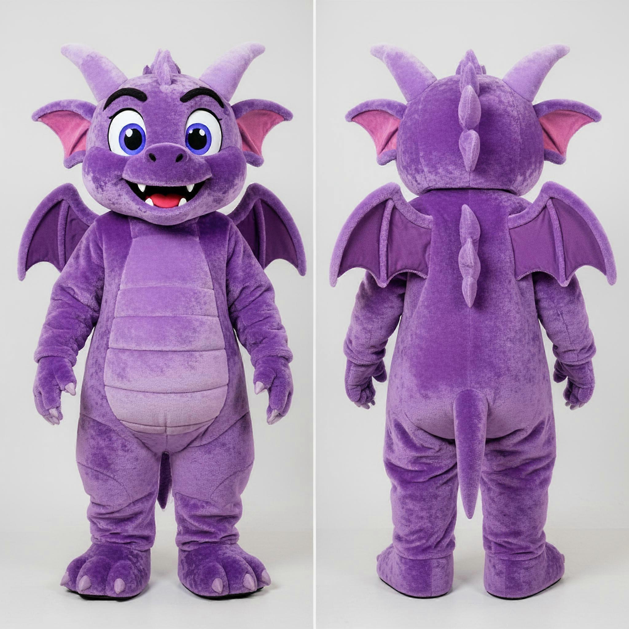MASTICOT Lavender Cartoon Gargoyle Mascot
