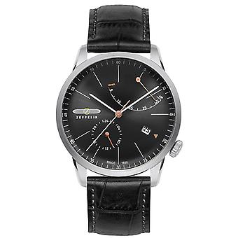 Zeppelin Flatline Automatic Analog Men's Watch with Cowskin Bracelet 7366-2