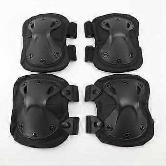 Tactische Kniebeschermer Elleboog Cs Militaire Beschermer Leger Airsoft Outdoor Sport Jacht