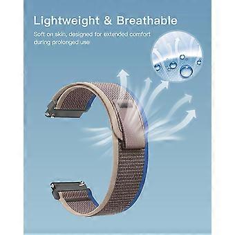 Nylon Smartwatch Band, Breathable FastDrying Sport Watch Strap, Adjustable Blue Gray for Mikego IDW25