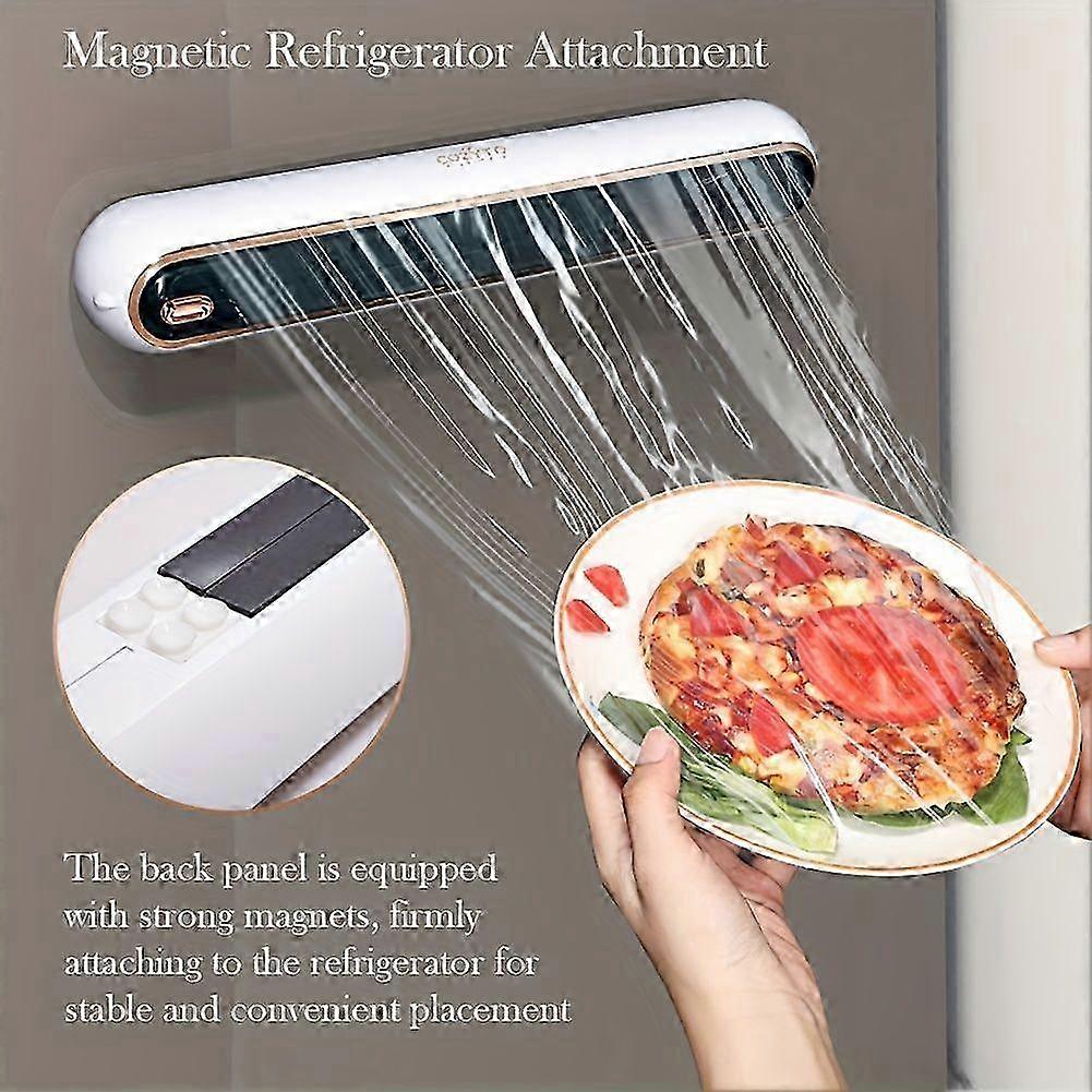 Refillable Magnetic Kitchen Wrap Dispenser