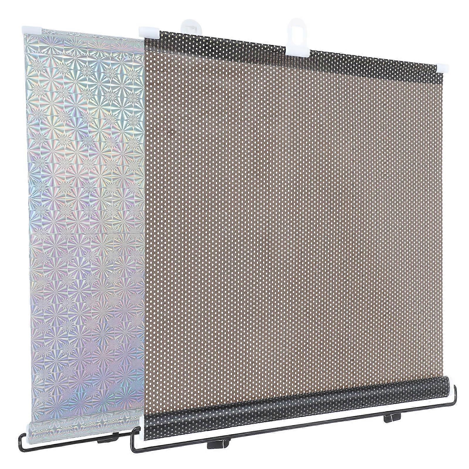 Automatic Retractable Blackout Roller Blinds for Privacy 2Pcs with Suction Cups