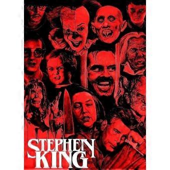 Stephen King Horror Movie Characters Red Collage Jigsaw Puzzle RNB288