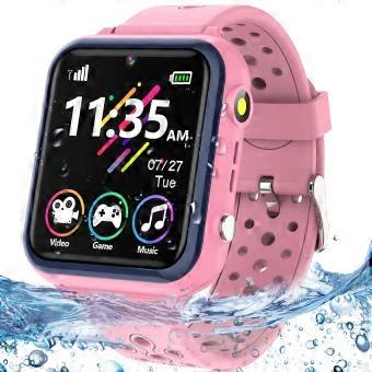Waterproof Kids Smart Watch with Camera Games Music and Flashlight for Girls Boys Ages 412 Pink