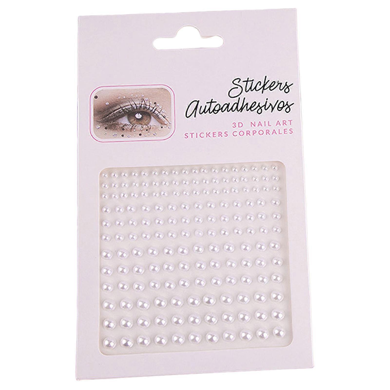 Flat-Back Rhinestone Makeup Stickers