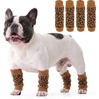 4 PCS Dog Elbow Sleeve for Calluses Skin Problems Wounds After Surgery