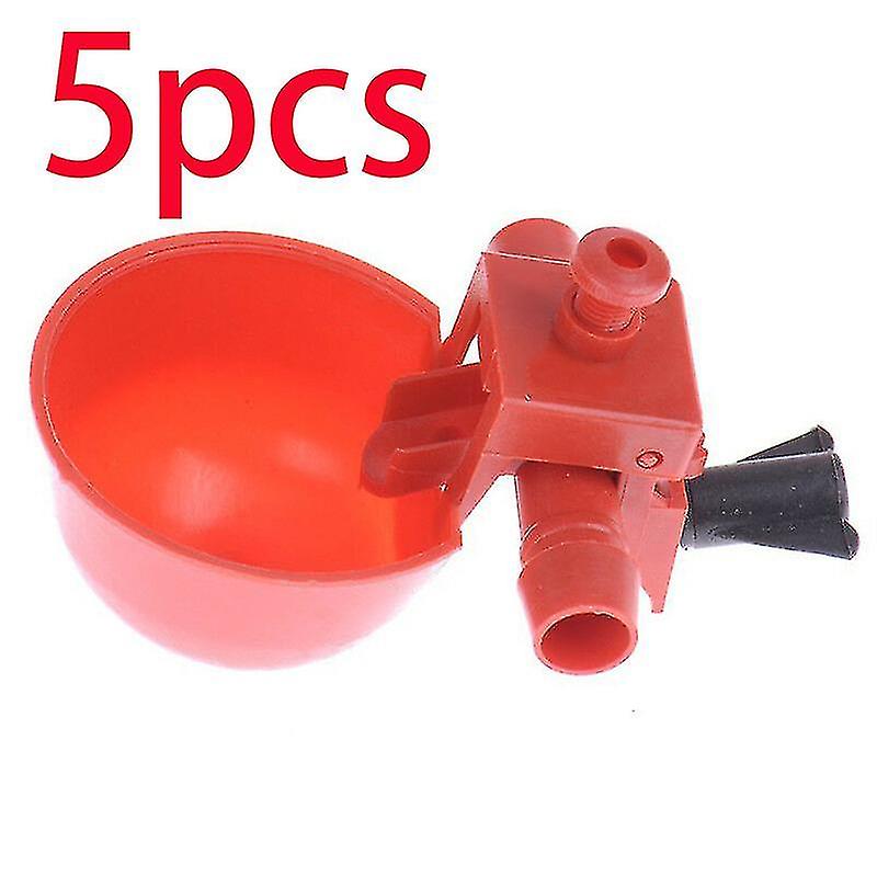 5/10set Chicken Waterer Hens Quail Birds Drinking Bowls Water For Chicken Coop Chick Nipple Drinkers Poultry Farm Animal Supplie