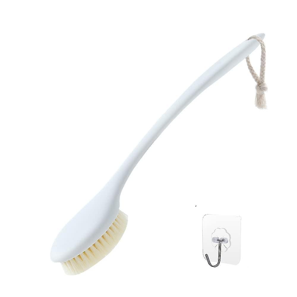 Bath Brush With Long Handle, Soft Back Brush Long Shower Brush Body Brush