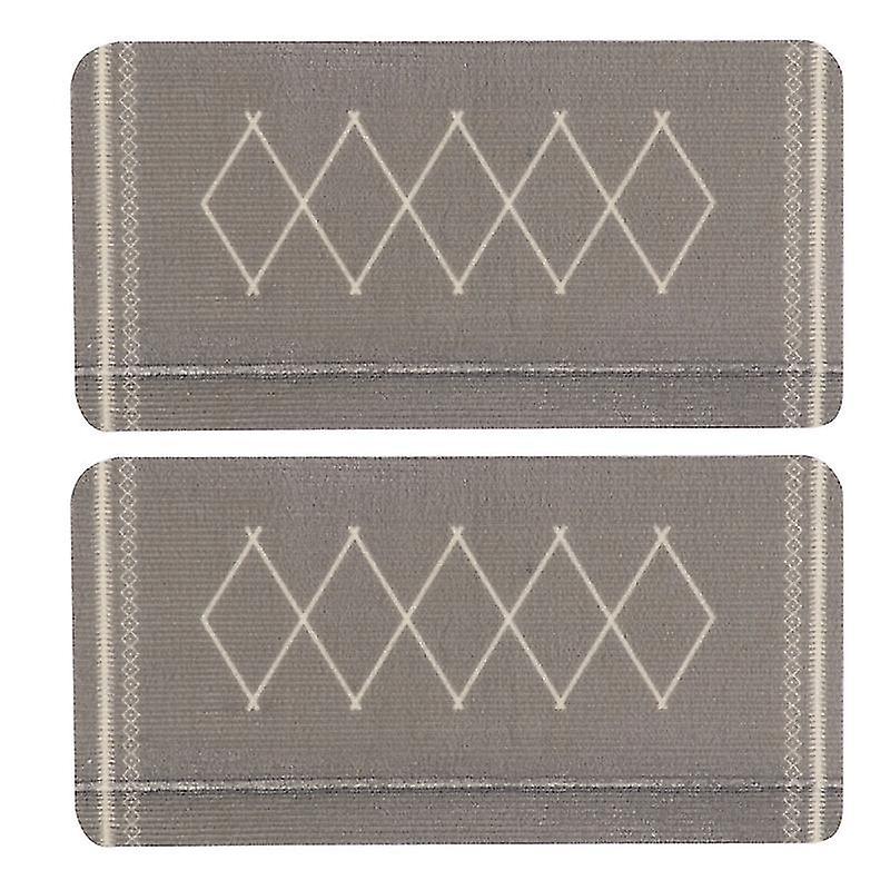 28X55cm Assorted Color Rug Pads 2 Pcs Stair Tread Carpet Mats Rug Protection Cover Washable Stair Ma
