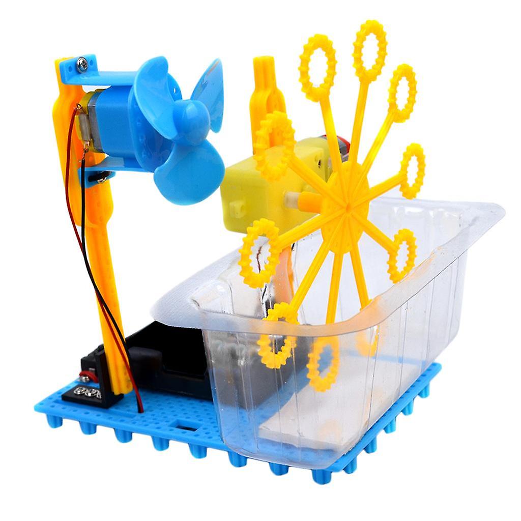 DIY Automatic Bubble Machine Hand Assembled Science Experiment Toys