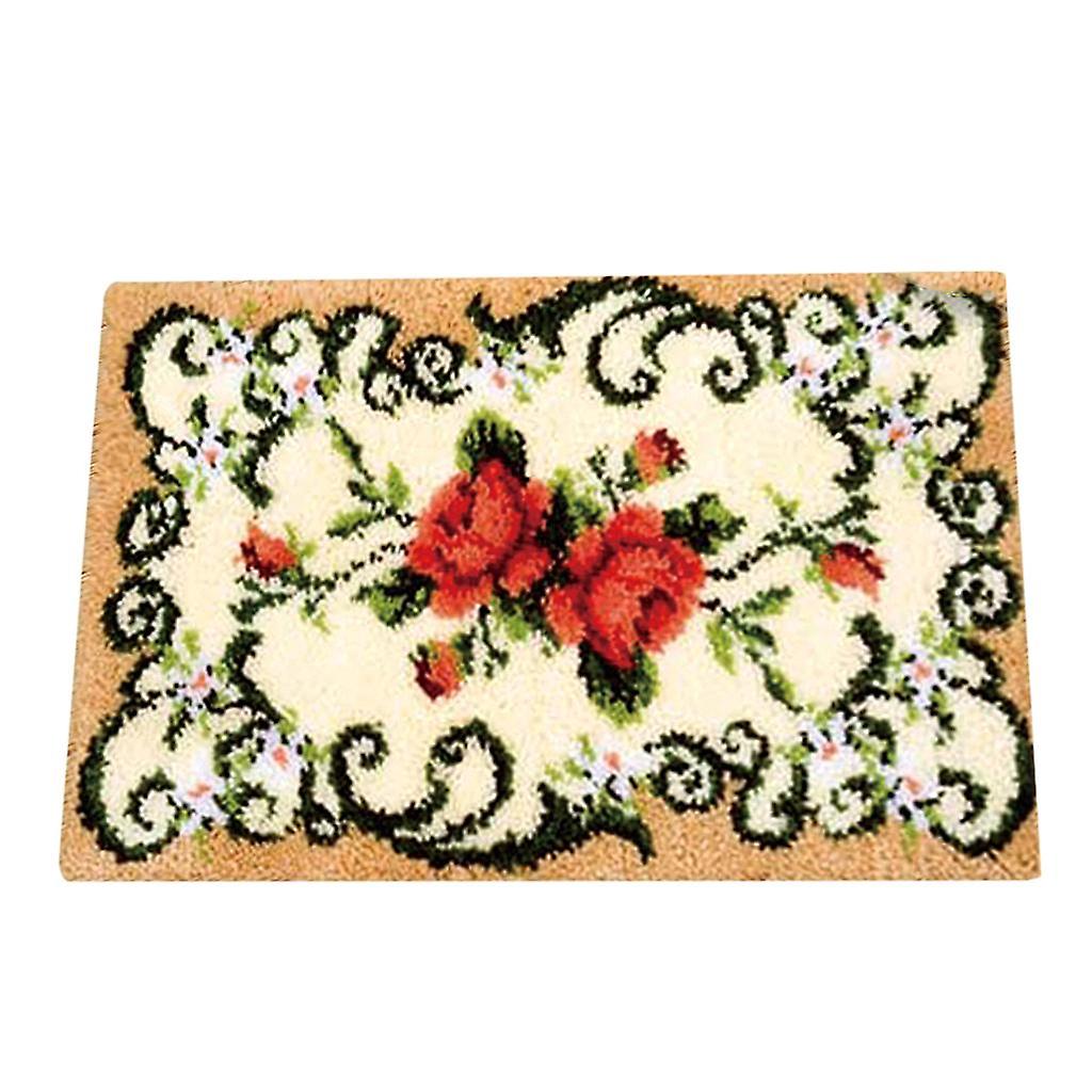Latch Hook Kits with Basic Tool and Instruction for Rug Making Cat