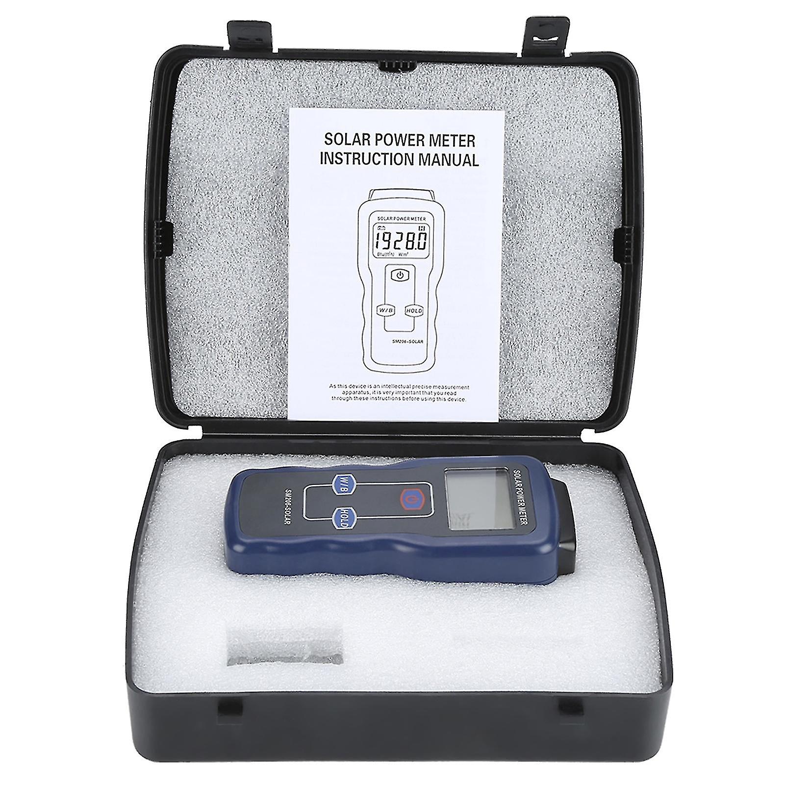 Sm206 Digital Solar Power Meter Sun Light Radiation Measuring Testing Instrument