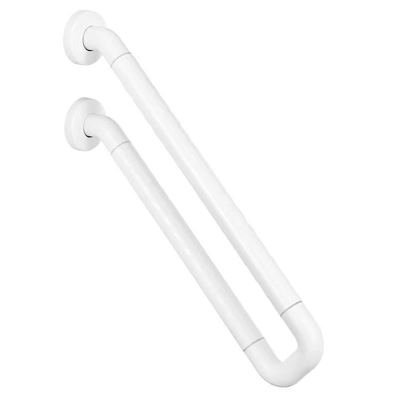 Outdoor Grab Bar, Stainless Steel U-Shape Grab Rail, Support Handles, White, 60*20*10cm