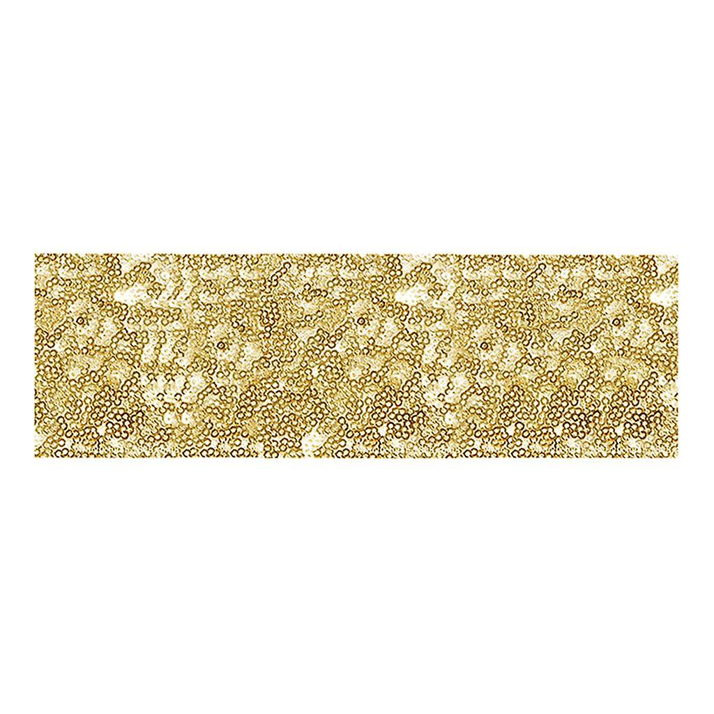 Sequin Table Runner Cloth Wedding Party Decor 12"x108" Golden