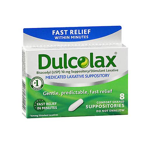 Dulcolax 泻药栓剂,10 毫克,8 克拉