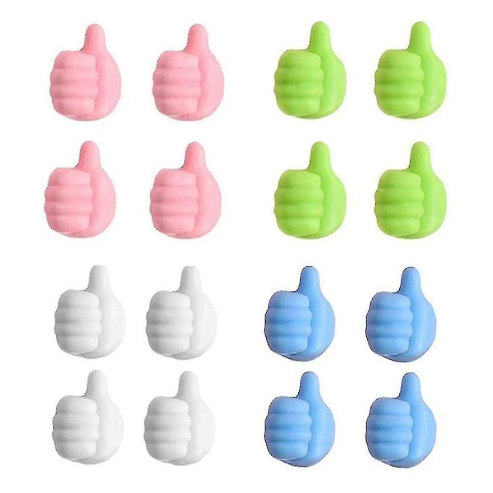 16pcs Multifunctional Thumb Wall Hook Silicone Thumb Wall Hook