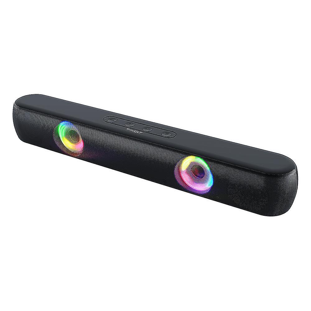 اللاسلكية بلوتوث المتكلم الملونة RGB تأثير الضوء صحيح صوت ستيريو لاسلكي دعم تف بطاقة سطح المكتب الوسائط المتعددة المتكلم