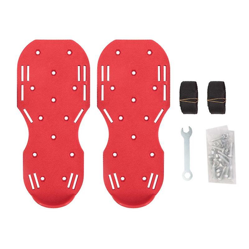1 Set Grass Spike Shoes High Hardness Rust-proof Metal All-Purpose Lawn Aerator Shoes Set for Yard