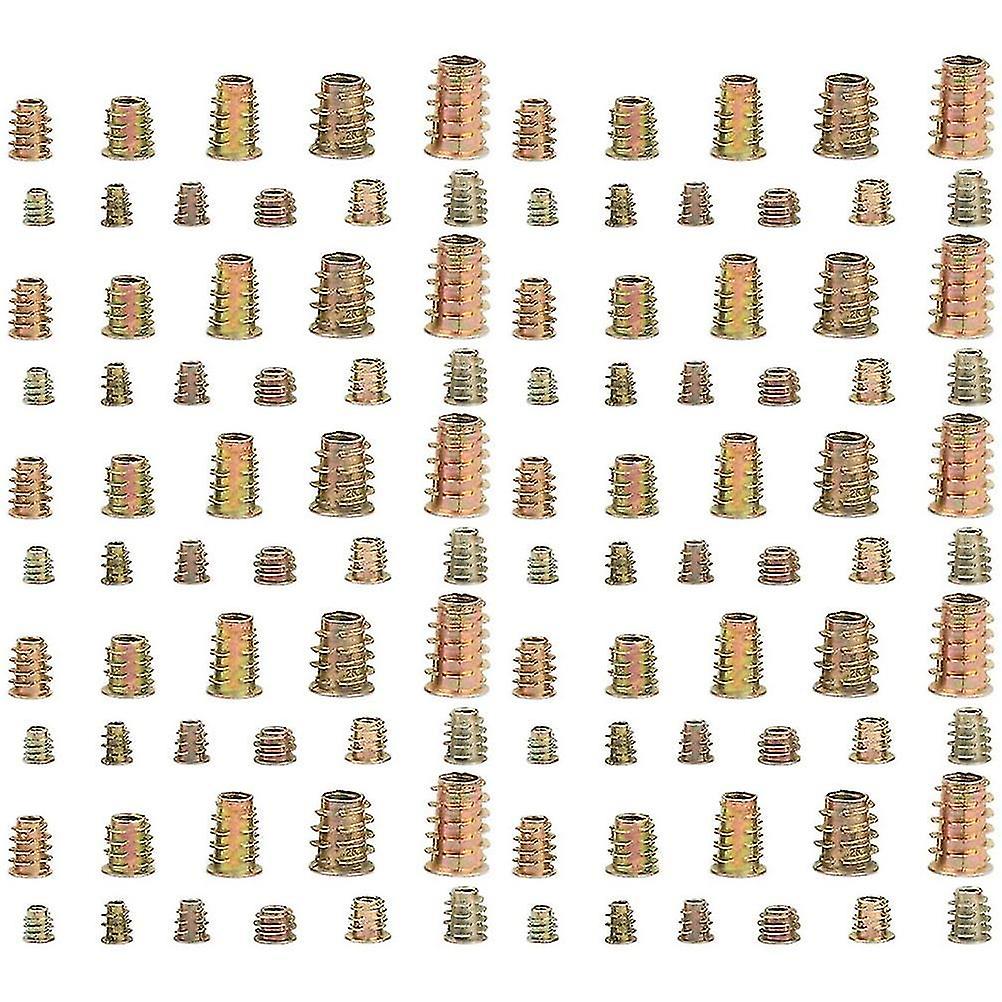 230pcs Creative Threaded Insert T-nuts Hex Drive Head Internal Threads Nuts