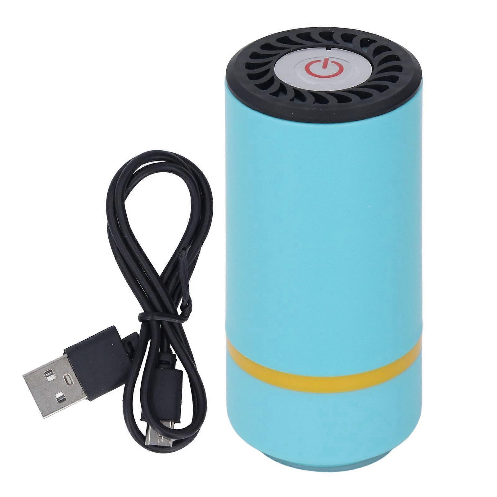 Electric Vacuum Sealer with Battery Handheld Automatic Sealing Machine for Clothing Food Packaging (Lake Blue)
