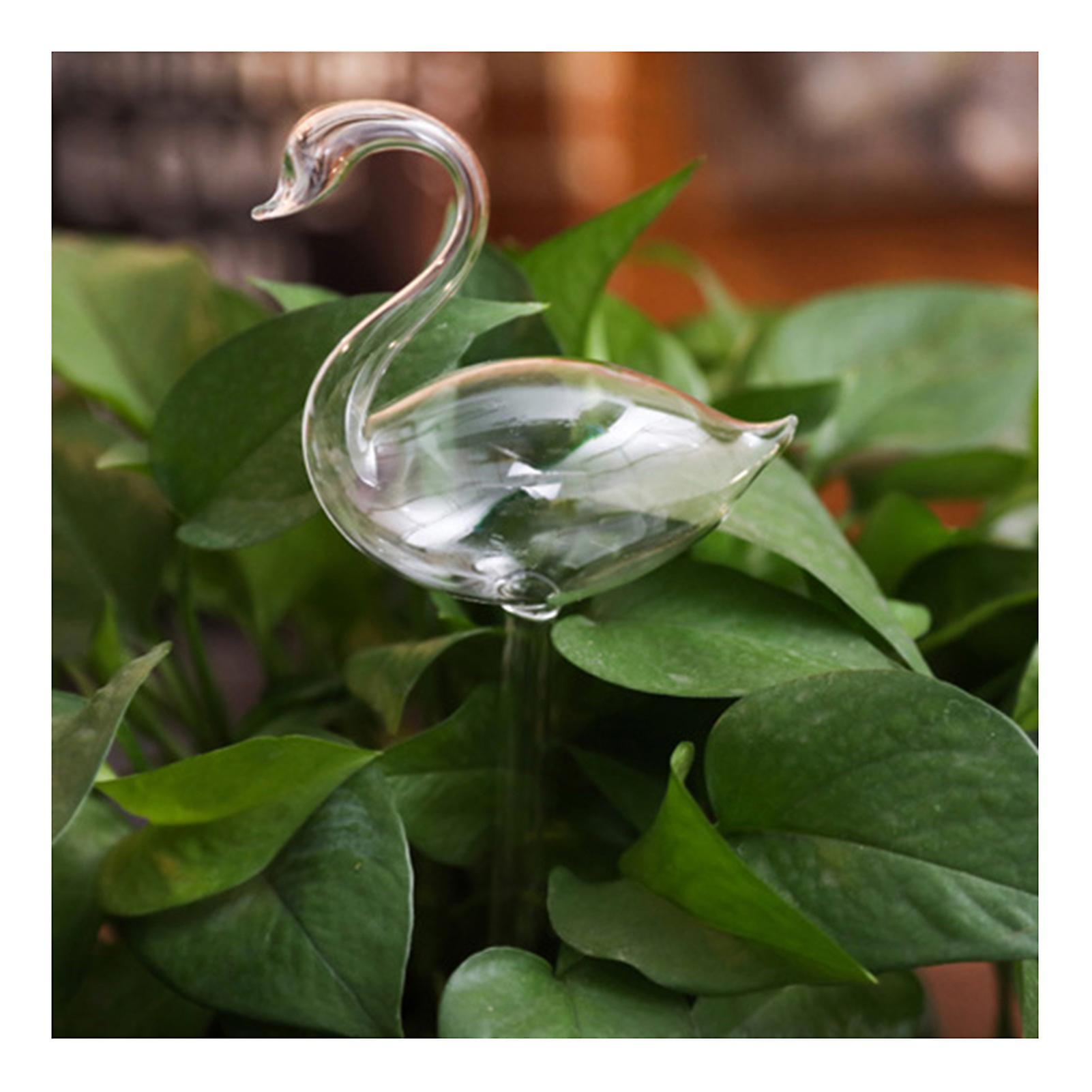 Cute Automatic Flower Watering Device Glass Self-Watering Stakes Plant Glass Waterer Automatic Irrigation Water Globe