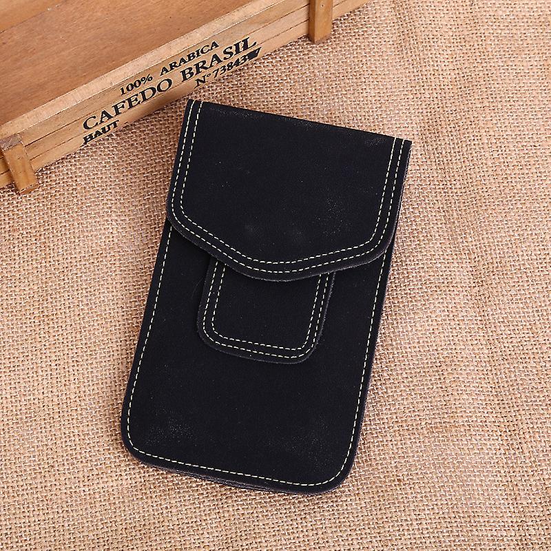 Cell Phone Holster Pouch Leather Wallet Holder Case Belt Loop For iPhone Samsung