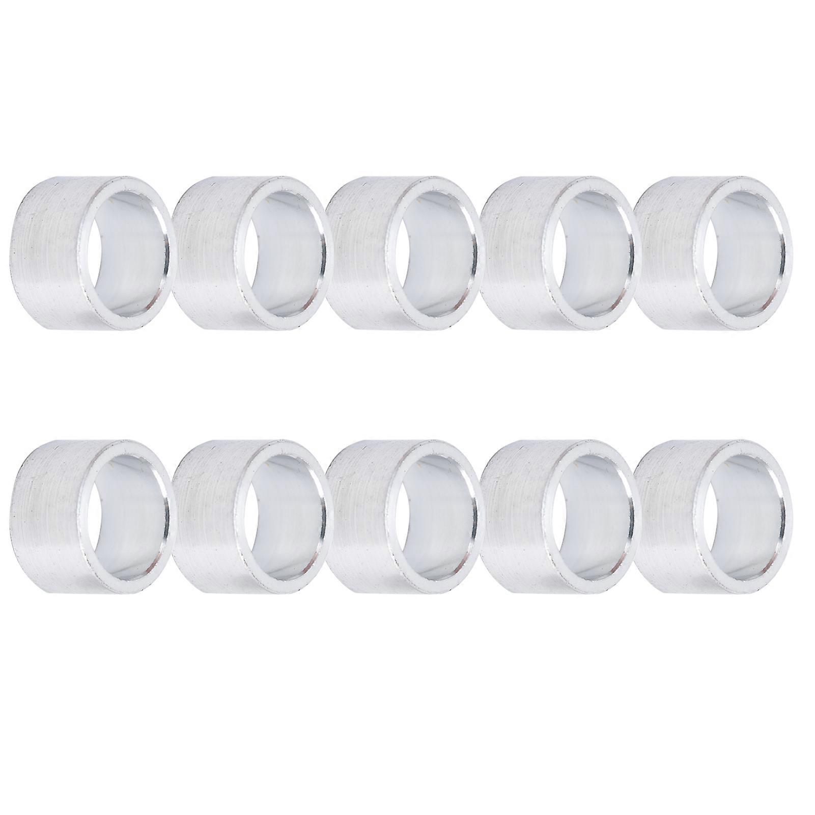 10Pcs Aluminum Alloy Spacer Round Unthreaded Standoff Support Fittings Outer Diameter 10mm6mm