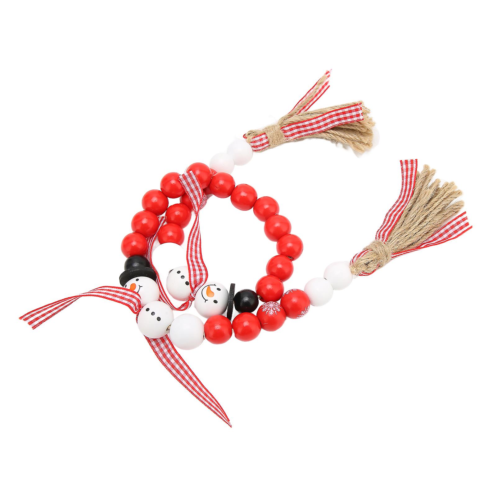 Udsøgt træperle julekrans vægindretning