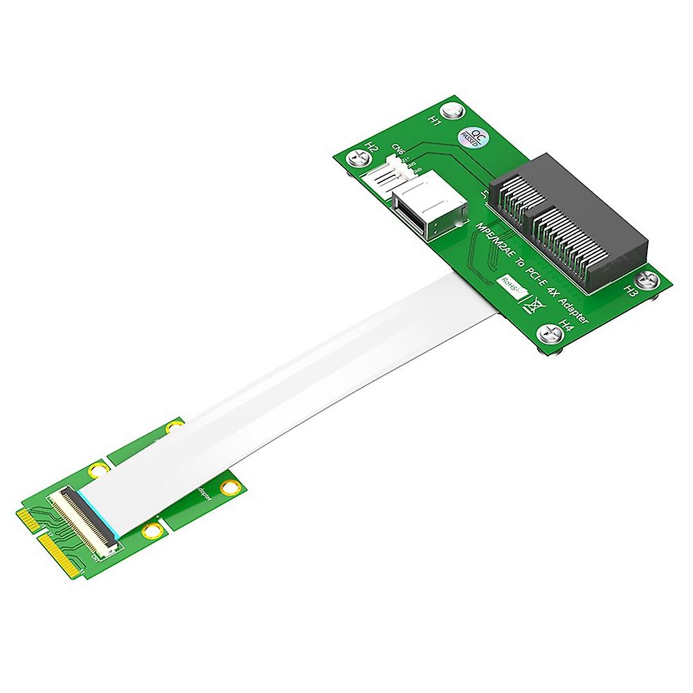 Mini PCI-E to PCI-E X4 Extension Cable Riser Cable with High Speed FPC Cable with Magnetic Pad, A