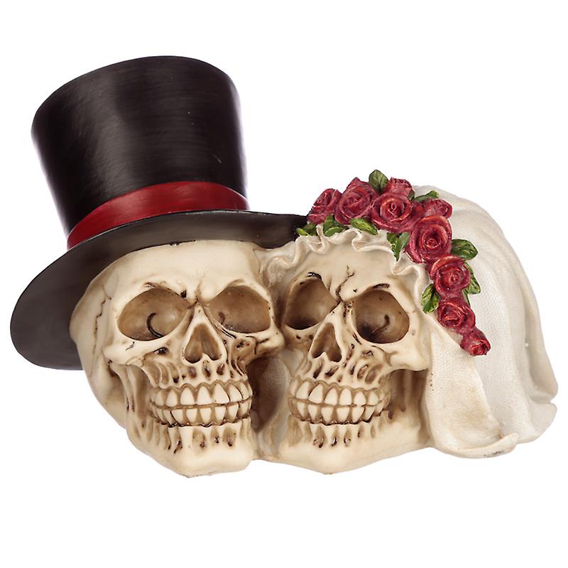 Gothic Bride and Groom Skull X 1 Pack