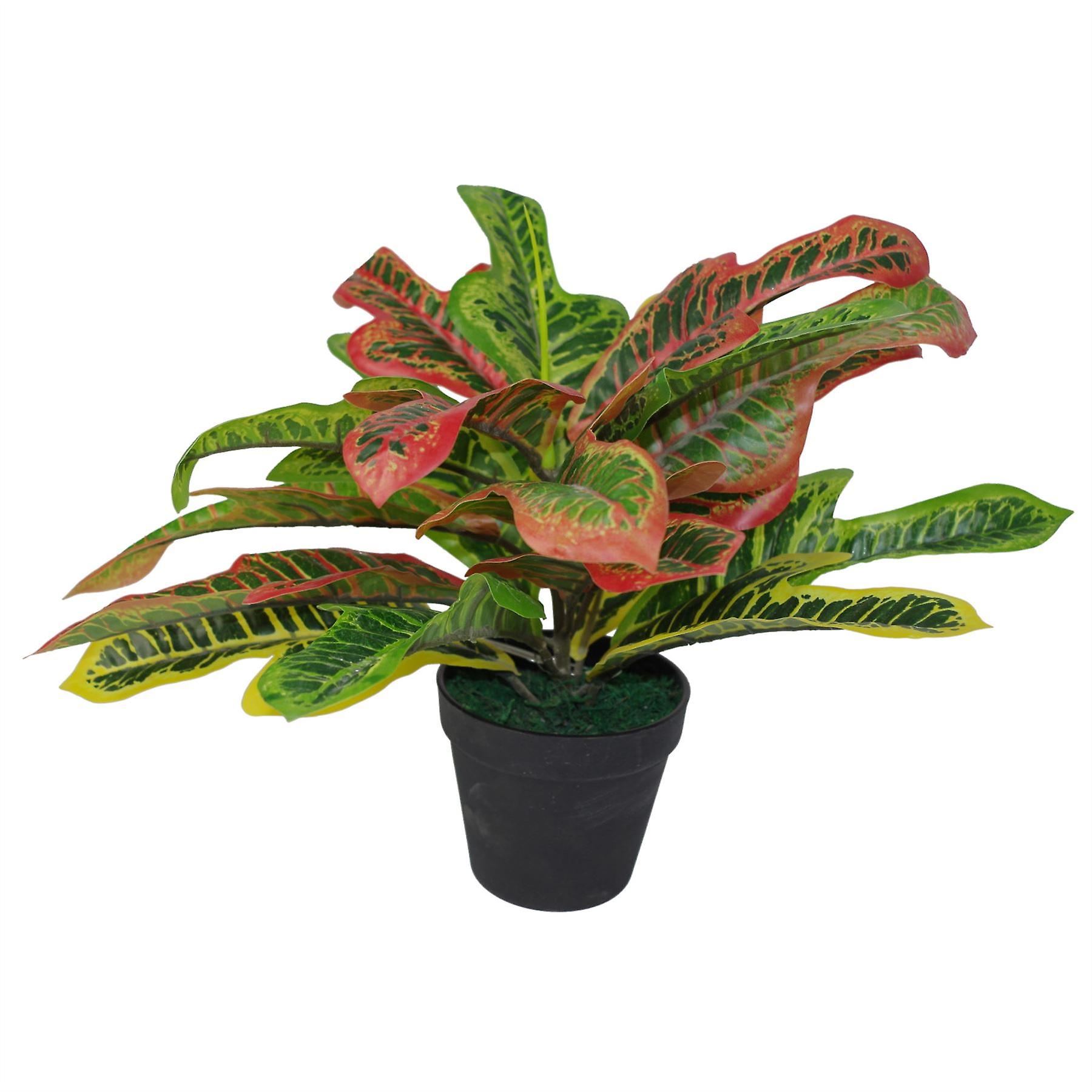 40cm Artificial Codiaeum Multicoloured Plant