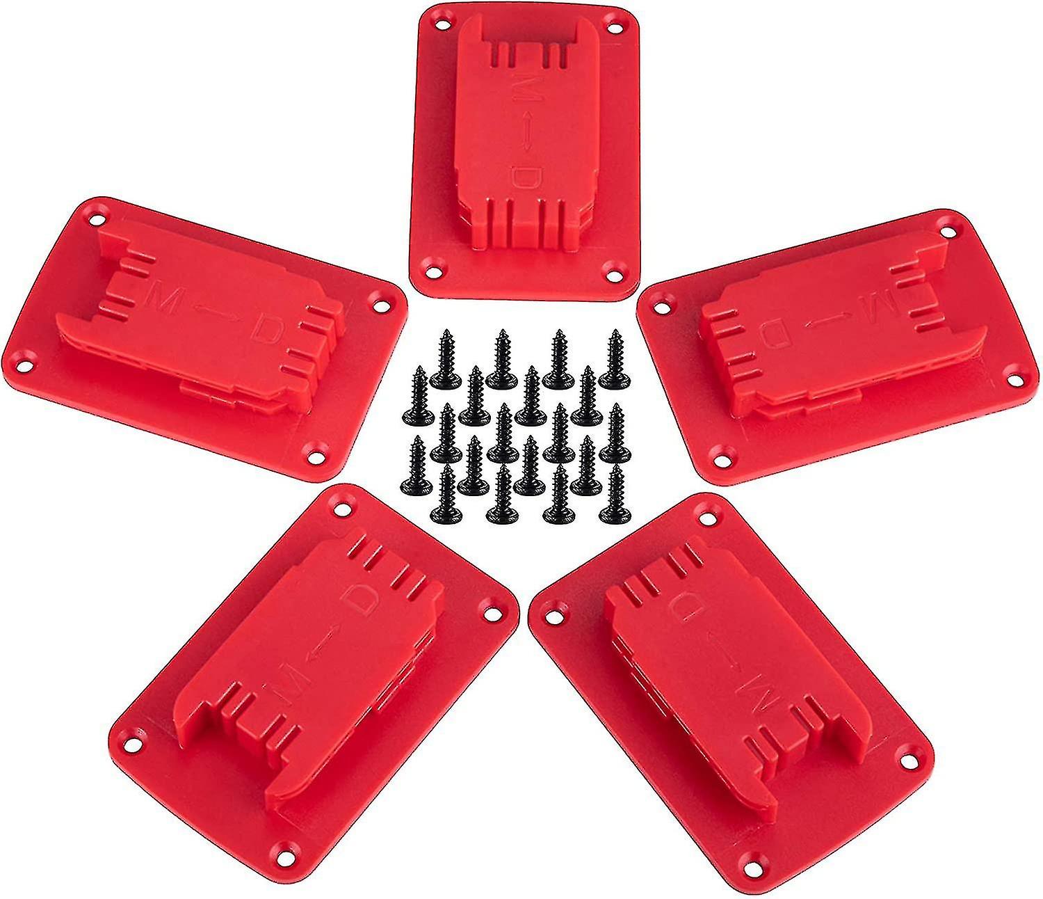 5 Pack Tool Stand For Milwaukee M18 Tools, Also Compatible With Dewalt 20v, 12v Drill Stands, Hook (