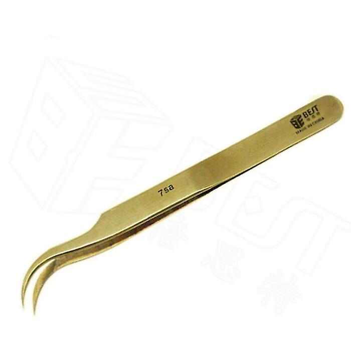 Gold-plated Non-embroidered Steel Tweezers Wear-resistant Tweezer Clamp