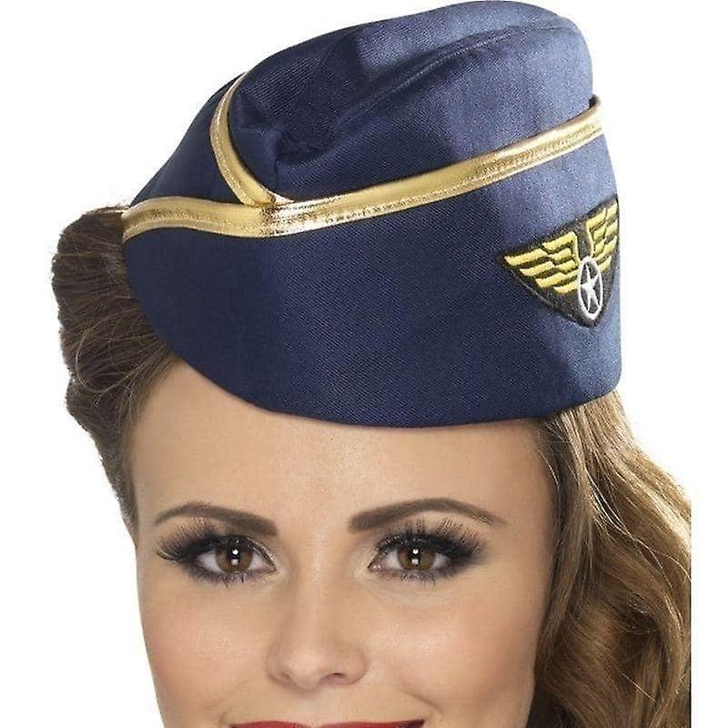 Air Hostess Hat Adult Blue 23261