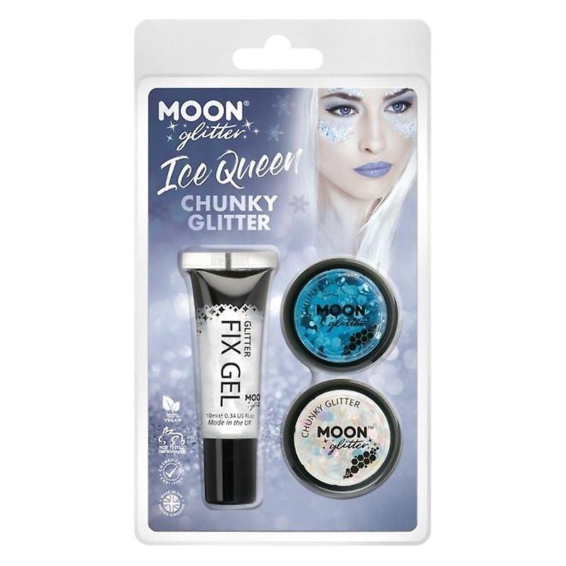 Moon Glitter Themed Clamshells White G32550