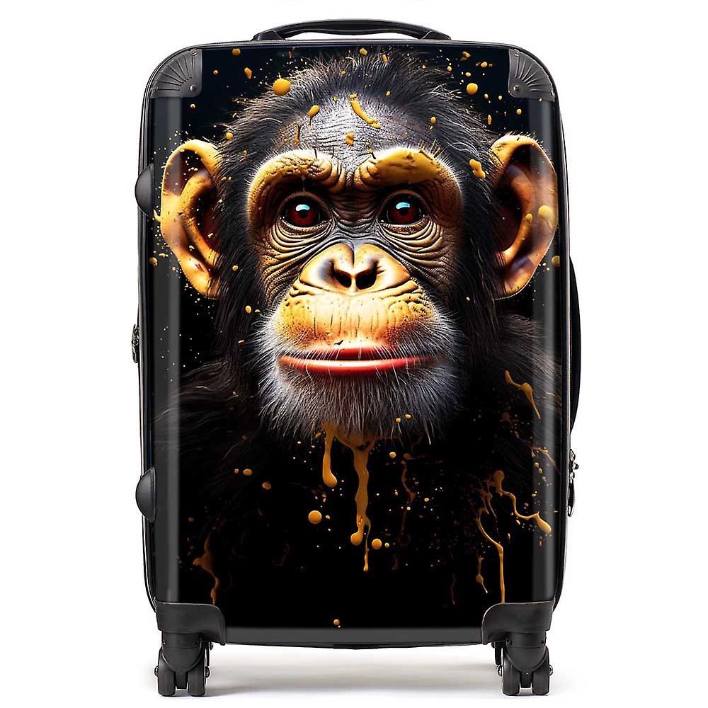 Splashart Cheeky Chimp Face Suitcase