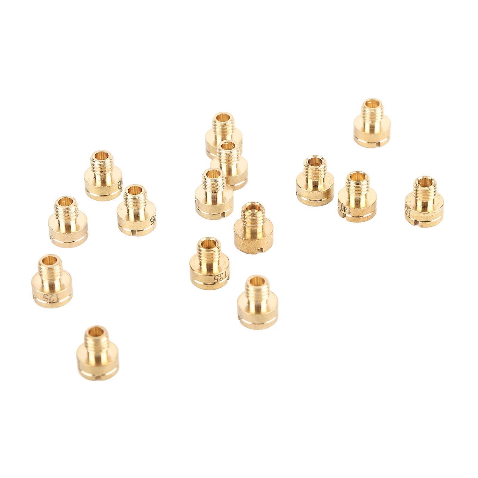 15Pcs 88-150 Carburetor Main Jet Kit Durable Metal Nozzle for Mikuni N100 604 VM22 VM24 VM26 VM30