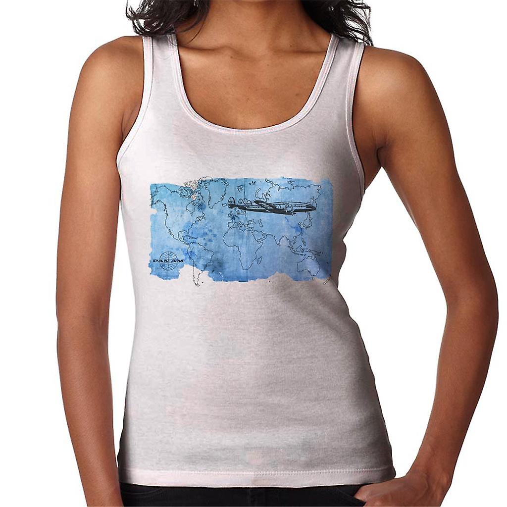 Pan Am World Map Women's Vest